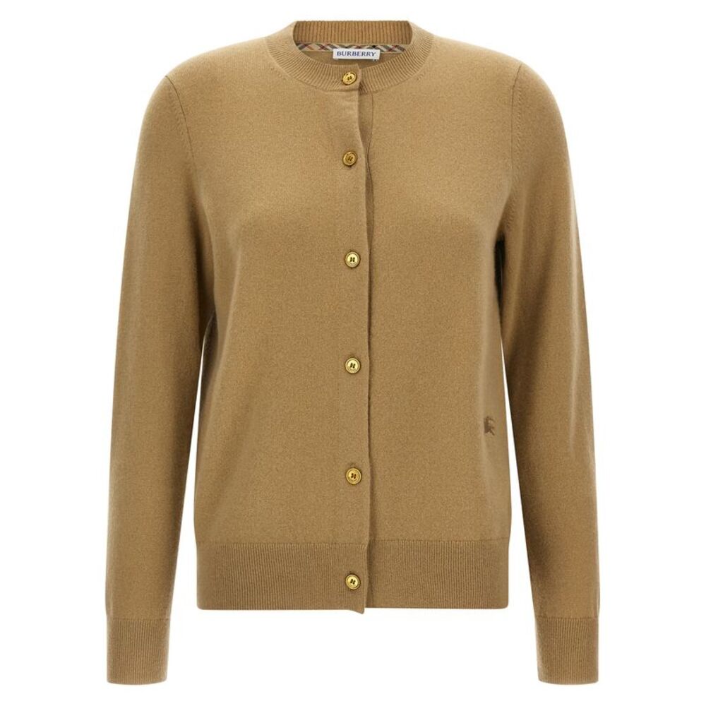 Burberry Beige Cashmere Women's Cardigan